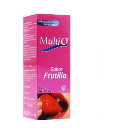 Multio Gel Lubricante Íntimo Sabor Frutilla Multi O
