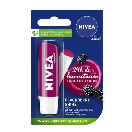 Nivea Protector Labial Humectante Blackberry Shine 4.8 gr