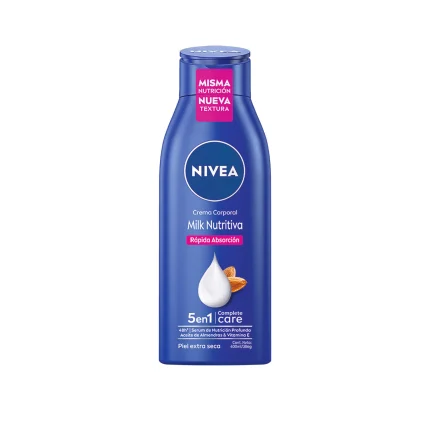 Nivea Milk Nutritiva Crema Corporal Aceite Almendras x 400ml