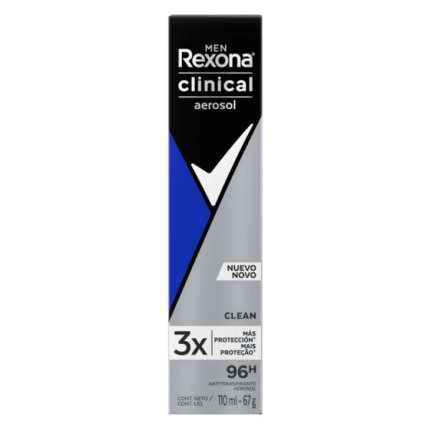 Rexona Clinical Men Desodorante Antitranspirante en Aerosol x 150 ml
