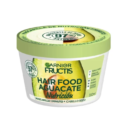 Garnier Fructis Máscara Capilar Nutrición Hairfood Aguacate x 350 Ml
