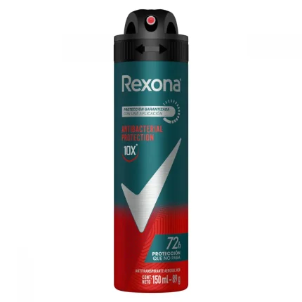 Rexona Men Antitrasnspirante en aerosol Antibacterial 150 Ml