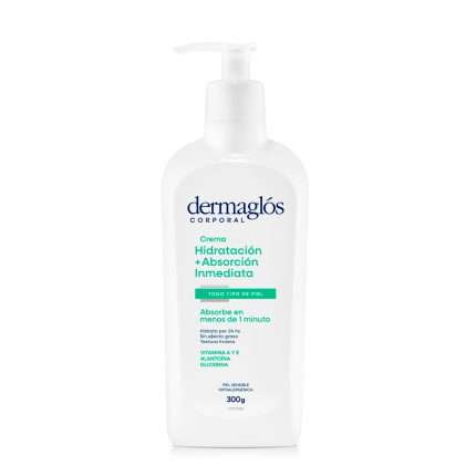 Dermaglós Corporal Crema Hidratación + Absorción Inmediata 300 Gr
