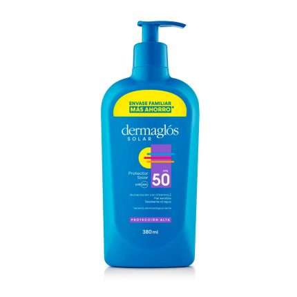 Dermaglós Protector Solar Fps 50 Emulsión X 380 Ml