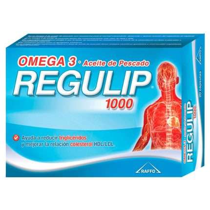 Regulip 1000 Omega 3 Aceite De Pescado 20 Caps
