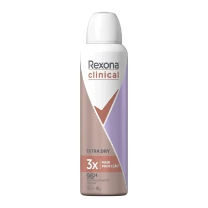 Rexona Desodorante Aerosol Feminino Women Clinical Extra Dry 150 Ml