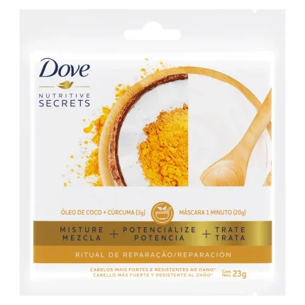 Dove Máscara De Tratamiento 1 Minuto Con Cúrcuma + Coco