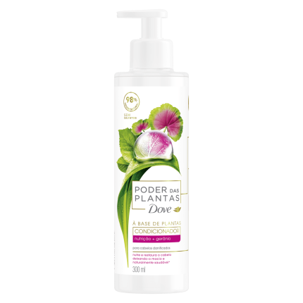 Dove Acondicionador Real Poder de las Plantas Nutrición + Geranio X 300 ml