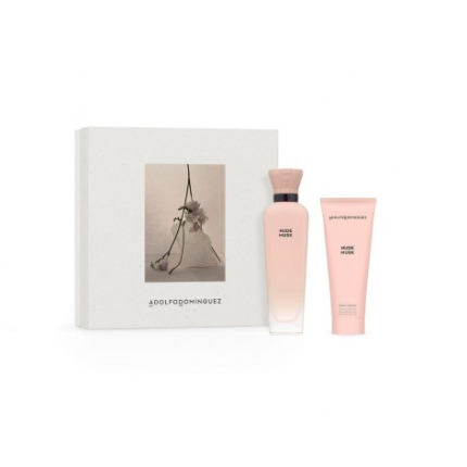Adolfo Dominguez Nude Musk Set Para Dama Perfume Edp 120ml + Body Lotion 75ml