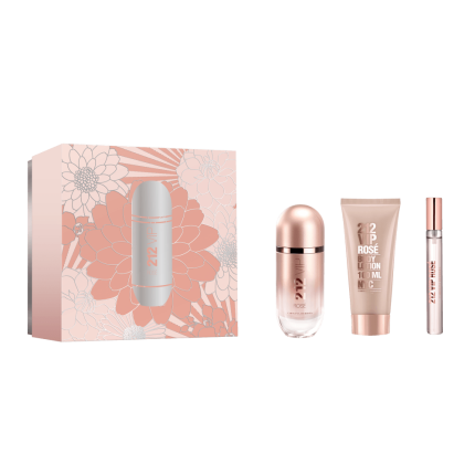 Carolina Herrera 212 Vip Rose Edp 80ml + 10ml + Body Lotion Cofre Perfume Importado
