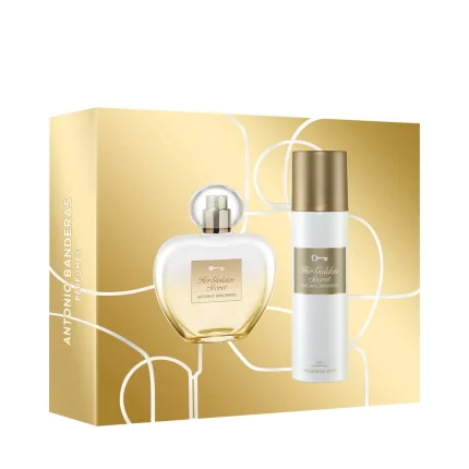 Antonio Banderas Set Her Golden Secret Edt 80 Ml + Desodorante 150 Ml Perfume Importado Mujer