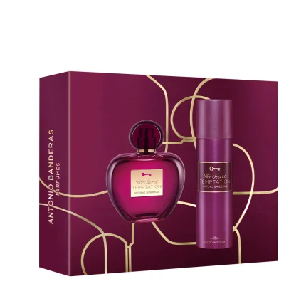 Antonio Banderas Set Her Secret Temptation Mujer Edt 80 ml + Desodorante Perfume Importado