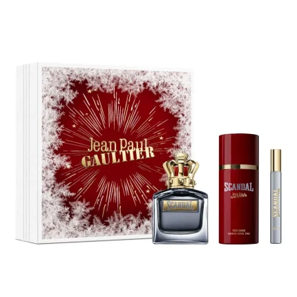 Jean Paul Gaultier Set Scandal Pour Homme Edt 100 Ml + Travel Size + Deo 150ml