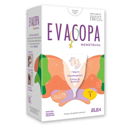 Elea Evacopa Menstrual Hipoalergénica Uso Continuo Talle 1