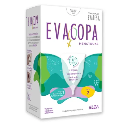 Elea Evacopa Menstrual Hipoalergénica Uso Continuo Talle 2