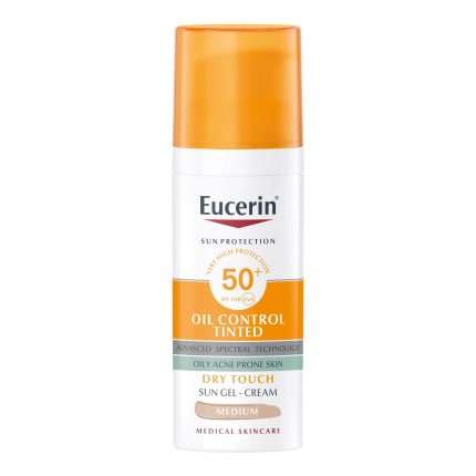 Eucerin Protector Solar Oil Control Toque Seco Tono Medio Fps 50+ X 50ml