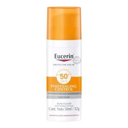 Eucerin Sun Fluido Facial Antienvejecimiento FPS 50+ x 50 ml