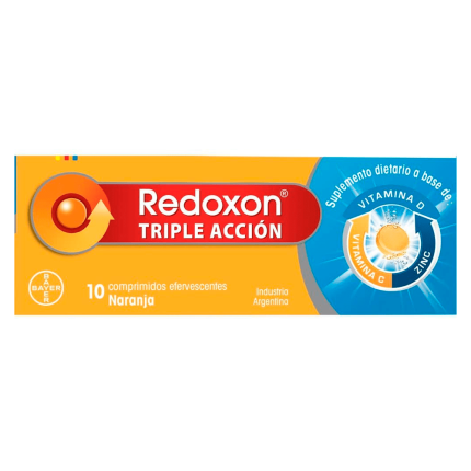 Redoxon Tiple Acción X 10 Comprimidos Efervescentes
