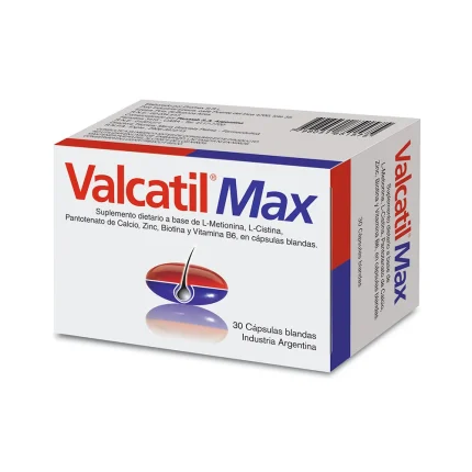 Valcatil Max X 120 Caps. Blandas Para La Caida Del Cabello