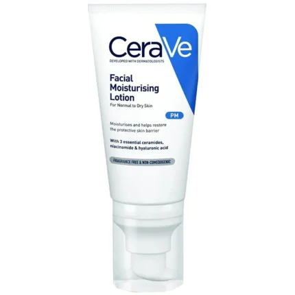 Cerave Loción Hidratante De Rostro Pm Pieles Normales A Secas 52ml