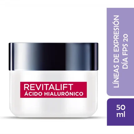 Loreal Paris Crema Día Fps 20 Revitalift Acido Hialulronico X 50 Ml