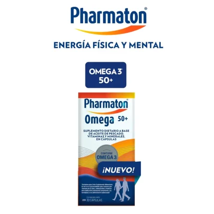 Pharmaton Omega 3 50+ 30 Cápsulas