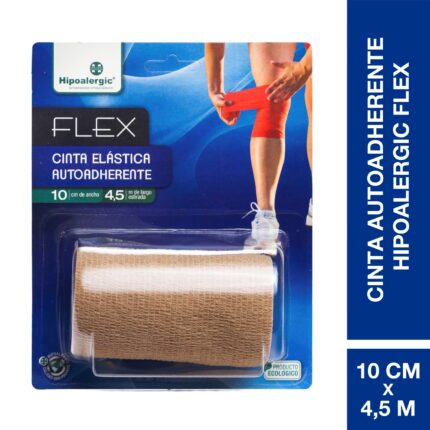 Hipoalergic Flex Cinta Elástica Autoadherente 10 cm x 4,5 m Beige (1 unidad)