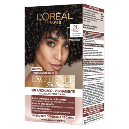 Loreal Excellence Nudes 2U Sin Amoniaco Negro Profundo