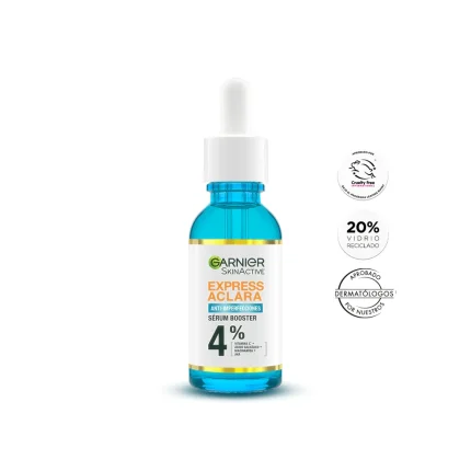 Garnier Skin Active Serum Booster Anti-Imperfecciones Express Aclara 30 Ml
