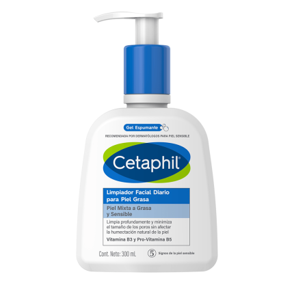 Cetaphil Jabón Liquido Limpieza Facial Para Piel Grasa 300ml