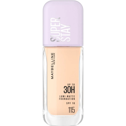 Maybelline Base de Maquillaje Super Stay Lumi-Matte Tono 115