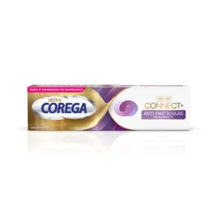 Corega Adhesivo Para Prótesis Dentales Connect+ Sin Sabor 40 Gr