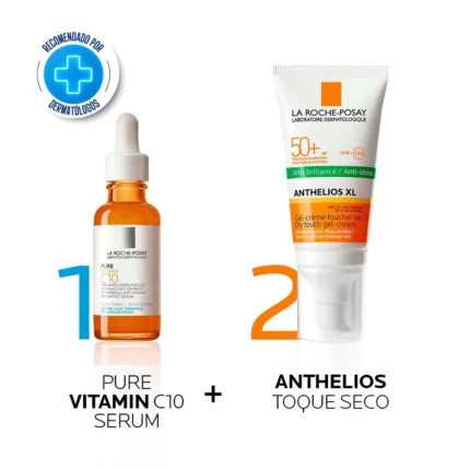La Roche Posay Combo Pure Vitamin C + Anthelios Toque Seco