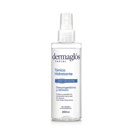 Dermaglós Facial Tónico Hidratante Descongestivo 200 Ml