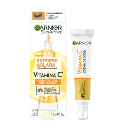 Garnier Crema de Ojos Skin Active Express Aclara Vitamina C 15 ml