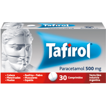 Paracetamol Tafirol 500 Mg X 30 Comprimidos