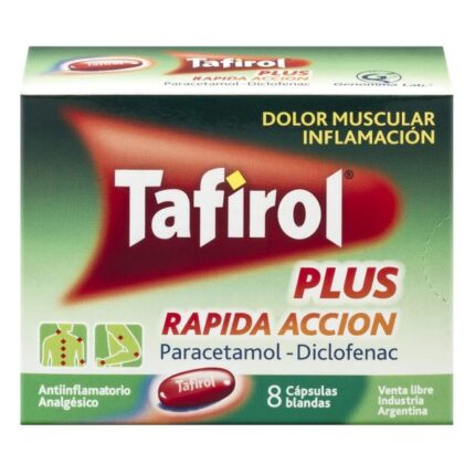 Tafirol Plus Rápida Acción cápsulas blandas x 8 unidades