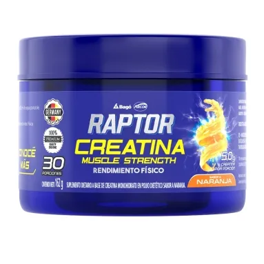 Raptor Creatina Sabor Naranja polvo x 162 Gr