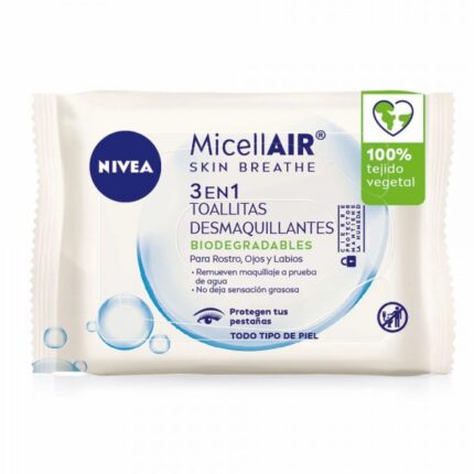 Nivea Micelar 3 en 1 toallitas desmaquillantes x 25u