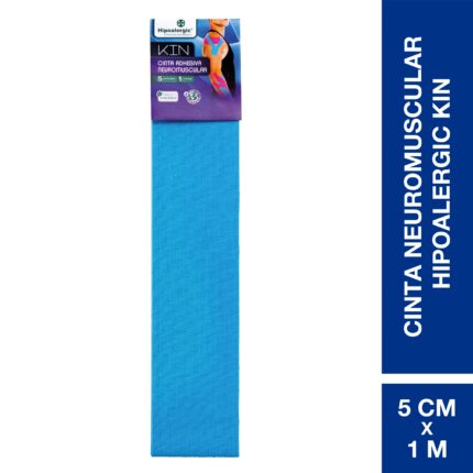 Hipoalergic Kin Cinta Adhesiva Neuromuscular 5 cm x 1 m Azul (1 unidad)
