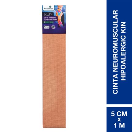 Hipoalergic Kin Cinta Adhesiva Neuromuscular 5 cm x 1 m Beige (1 unidad)
